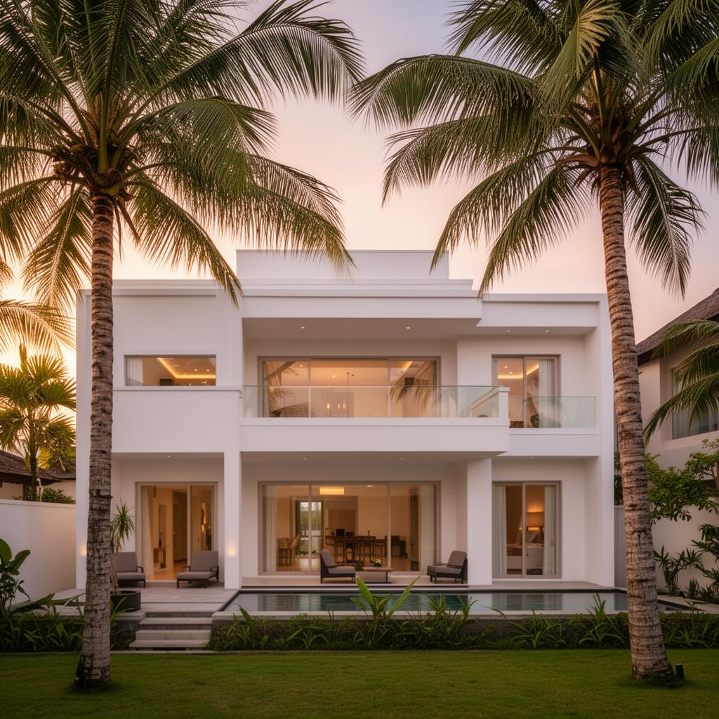 Façade extérieure de la villa
