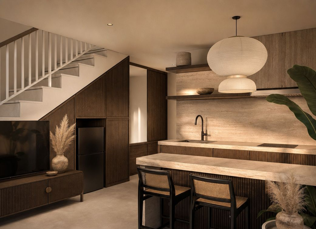Cuisine sous mezzanine